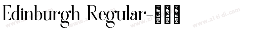 Edinburgh Regular字体转换